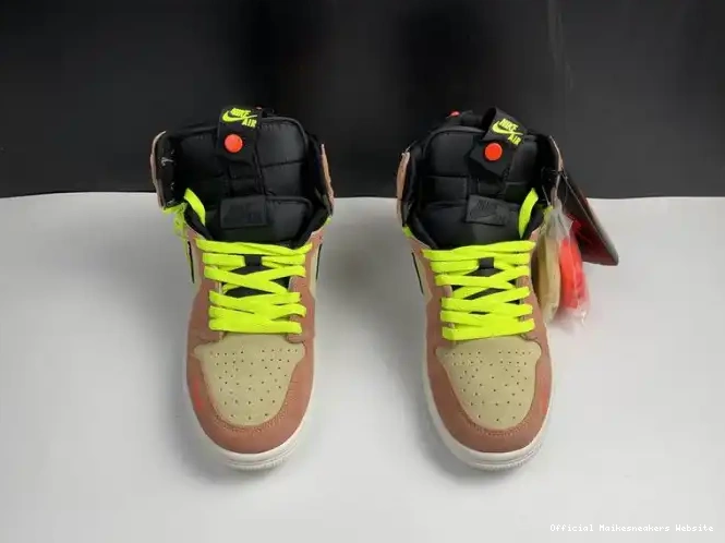 Official Maikesneakers Switch Peach CW6576-800 Jordan Air High 1 0503